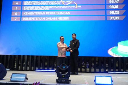 KEMENDAGRI RAIH PENGHARGAAN KETERBUKAA