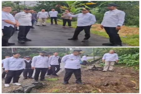 Gubernur Banten Tinjau Lokasi Longsor 