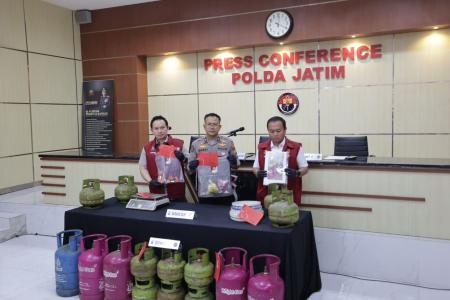 Polda JatimUngkap PenyalahgunaanLPG Su