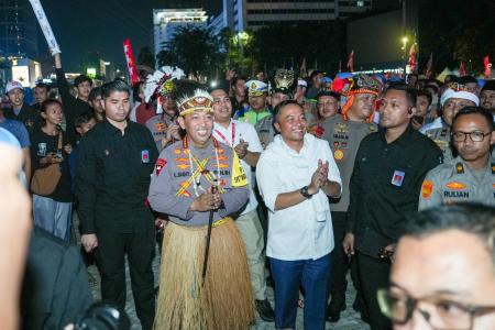 KAPOLRI DAN MENSESNEG TINJAU PANGG