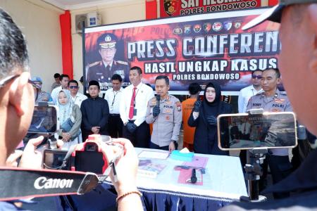 Polres Bondowoso berhasil Ungkap Tiga Kasus Kriminal Menonjol Dua di A