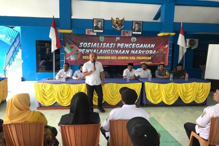 Satresnarkoba Polres Pasuruan Gelar Sosialisasi Bahaya Narkoba di Desa